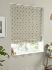 Sophie Allport Natural Linen Olive Made to Measure 100% Cotton Roman Blinds - Image 5 of 6