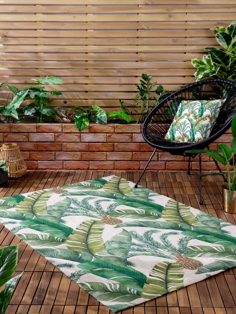 Wylder Multicolour Maui Tropical Outdoor/Indoor Washable Rug - Image 1 of 3