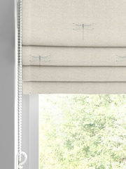 Sophie Allport Duck Egg Blue Vector Dragonfly Made to Measure 100% Cotton Roman Blinds - Image 2 of 6