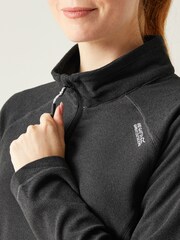 Regatta Black Womens Montes Half Zip Fleece - Image 4 of 7