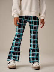 Black Multi Check - Flare Leggings (3-16yrs) - Image 1 of 8