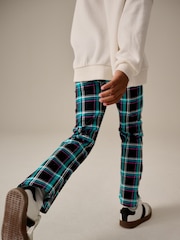 Black Multi Check - Flare Leggings (3-16yrs) - Image 4 of 8