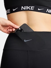 Nike Black One High-Waisted 7/8 Leggings with Pockets - Image 6 of 8