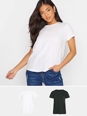 PixieGirl Petite White T-Shirts 2 Pack - Image 1 of 5