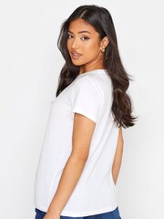 PixieGirl Petite White T-Shirts 2 Pack - Image 4 of 5