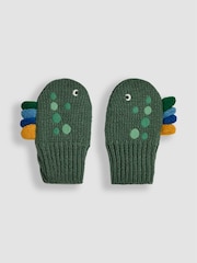 JoJo Maman Bébé Dinosaur Print Novelty Mittens - Image 1 of 3