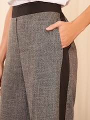 Love & Roses Grey Tailored Side Stripe Wide Leg Trousers - Image 2 of 4