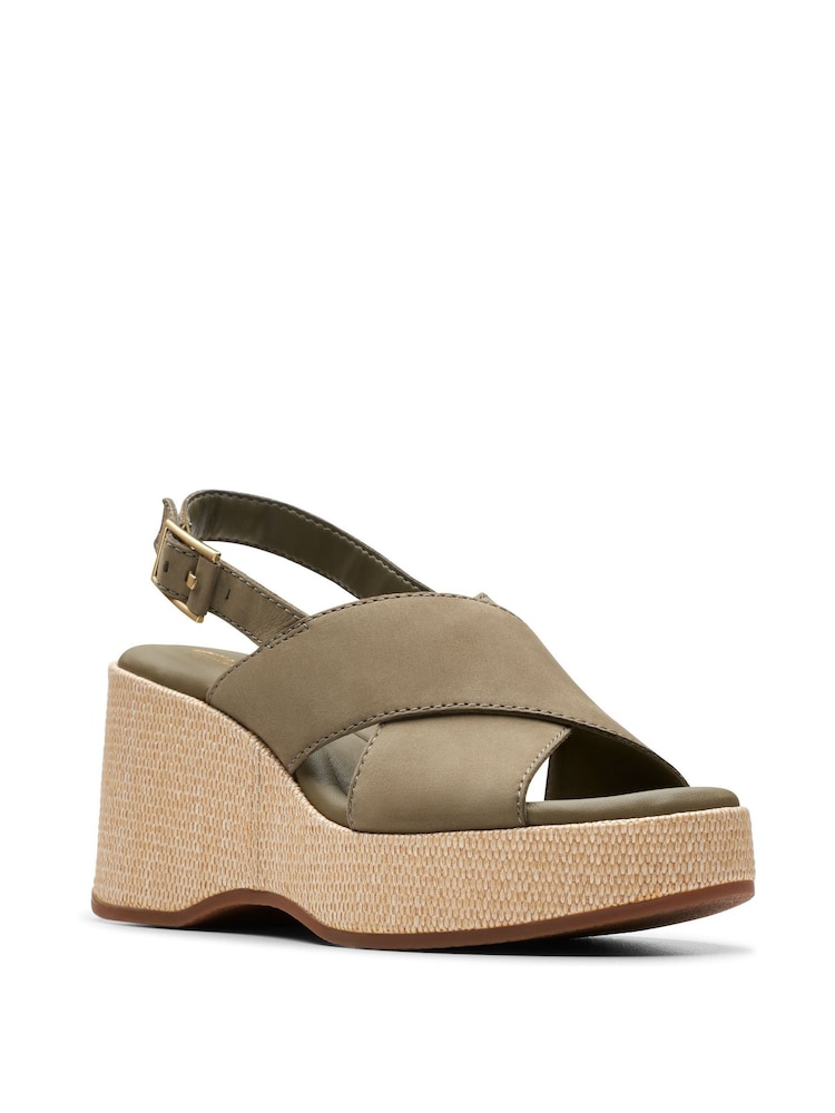 Clarks Green Nubuck Manon Wish Sandals - Image 6 of 6 Clarks Green Nubuck Manon Wish Sandals - Image 6 of 6