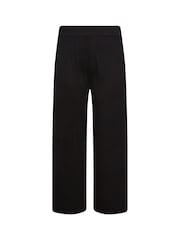 Yours Curve Black Wide Leg Trousers - Image 3 of 4