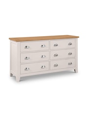 Julian Bowen Grey Richmond 6 Drawer Wide Chest - Image 1 of 6