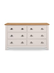 Julian Bowen Grey Richmond 6 Drawer Wide Chest - Image 3 of 6