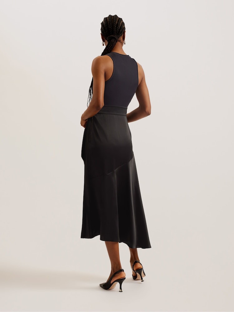 Ted Baker Имитация платья Wiiloww с лифом Racer - Image 2 of 6