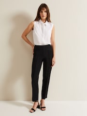 Phase Eight Black Miah Stretch Capri Trousers - Image 1 of 6