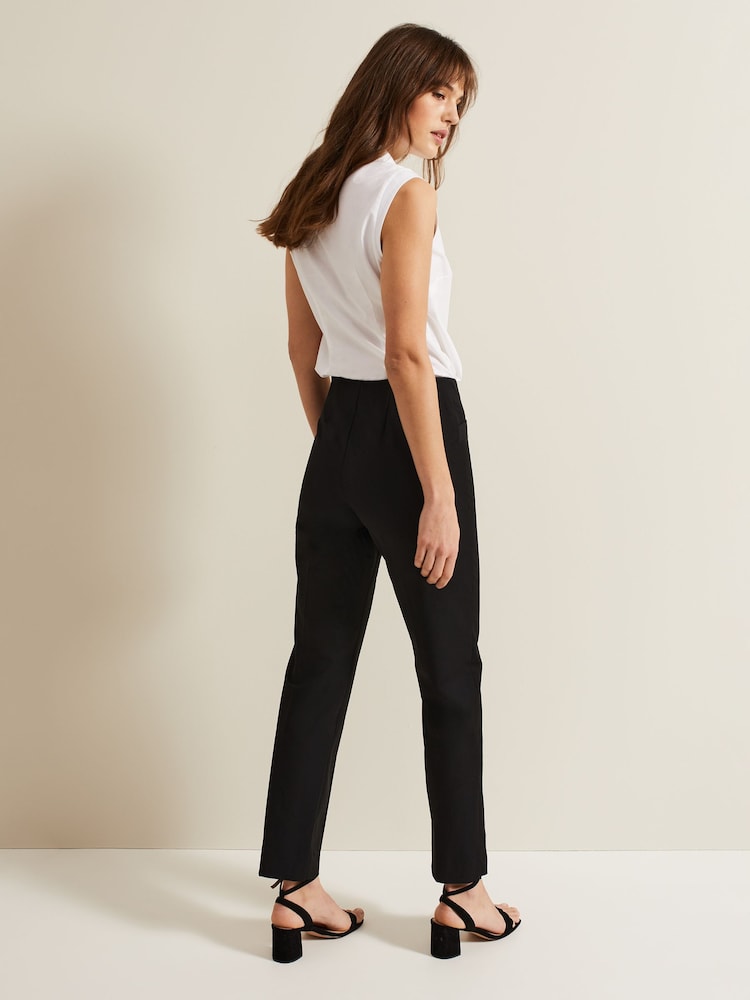 Phase Eight Black Miah Stretch Capri Trousers - Image 2 of 6