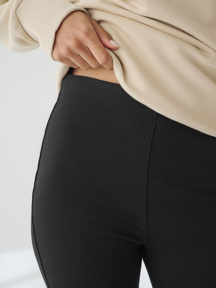 Black Fleece Lined Leggings - Image 5 of 8