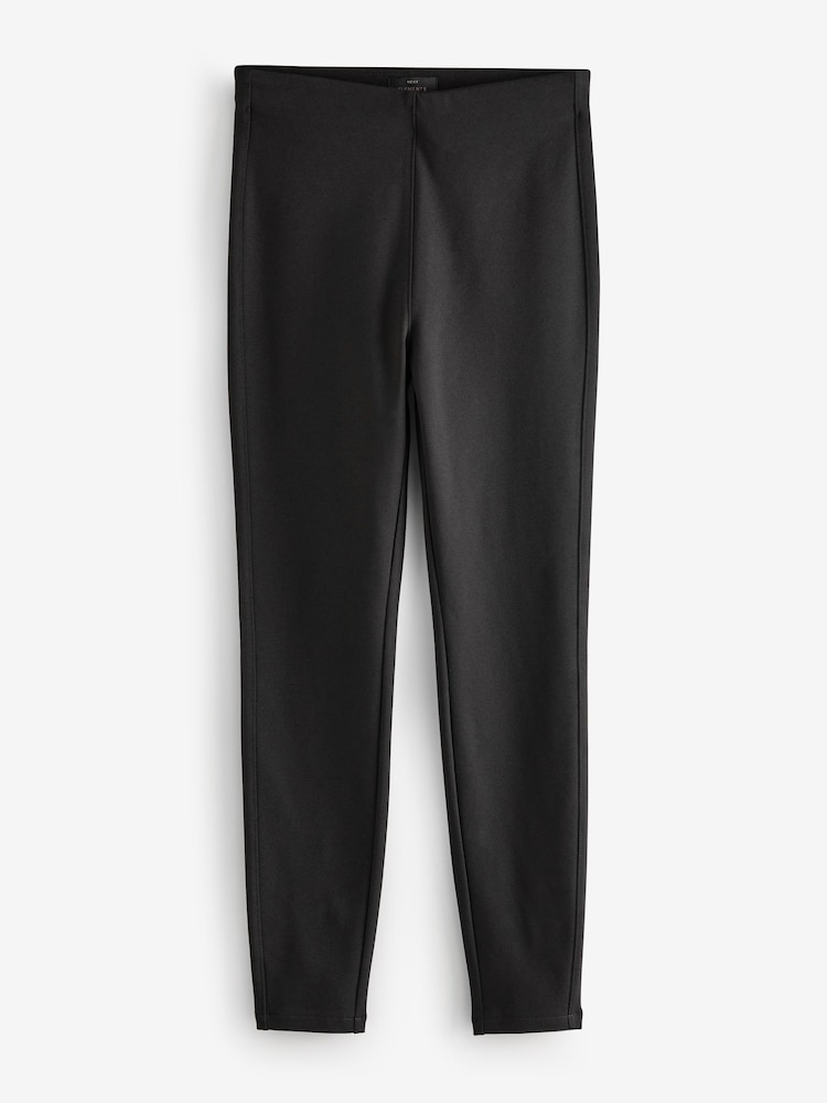 Black Fleece Lined Leggings - Image 6 of 8