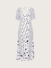 Monsoon Natural Lucee Spot Tea Dress - Image 5 of 5