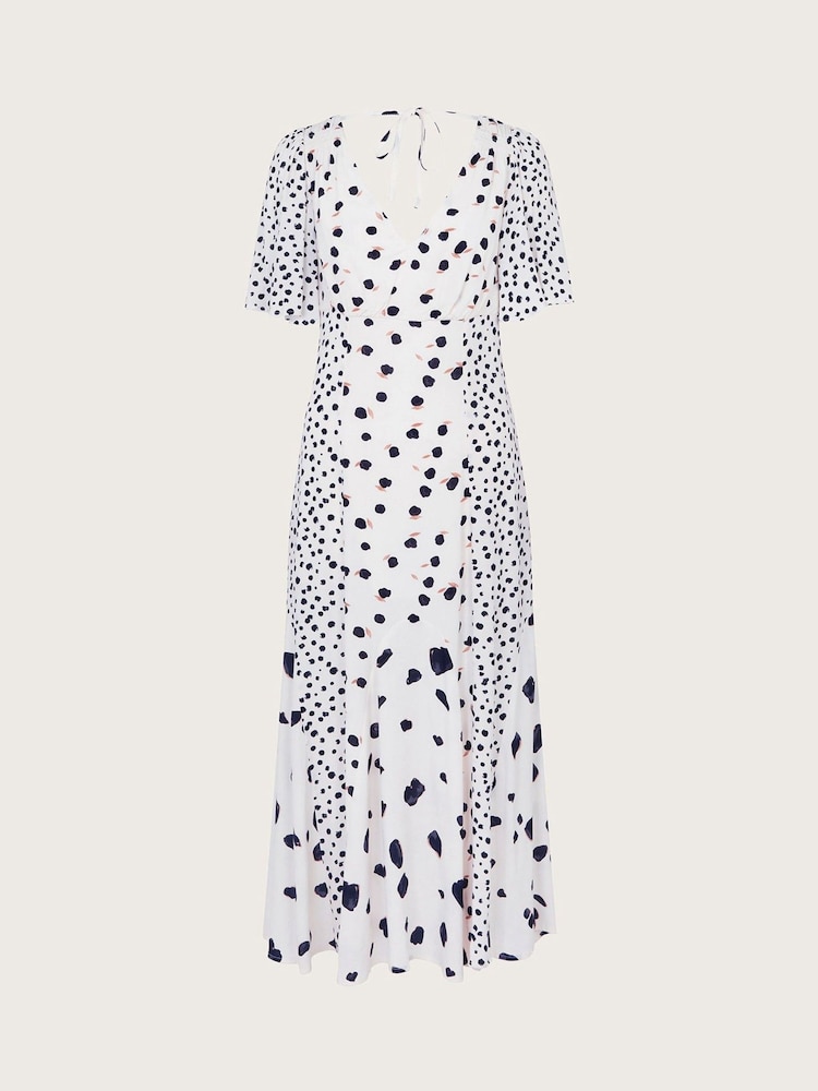 Monsoon Natural Lucee Spot Tea Dress - Image 5 of 5
