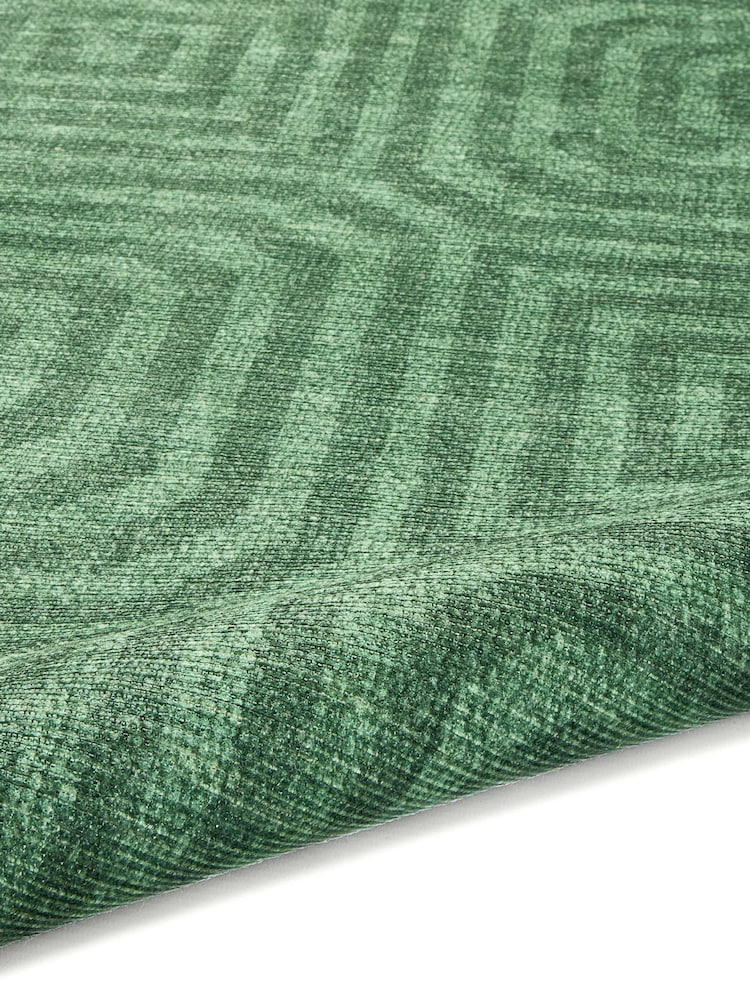 Laurence Llewelyn-Bowen Green Cassetino Stripe Washable Flat Weave Rug - Image 6 of 6 Laurence Llewelyn-Bowen Green Cassetino Stripe Washable Flat Weave Rug - Image 6 of 6