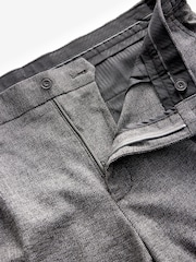 Brown Slim Tapered Fit Textured Side Adjuster Trousers - Image 11 of 11