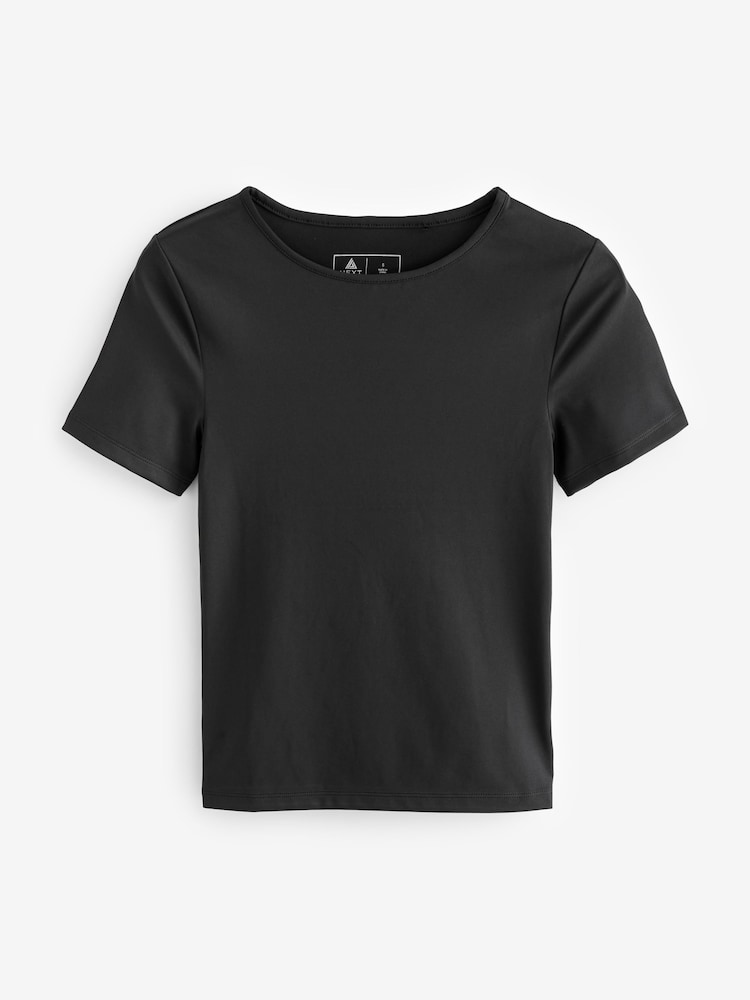 črna - Short Sleeve Workout T-Shirt - Slika 1 iz 3 črna - Short Sleeve Workout T-Shirt - Slika 1 iz 3