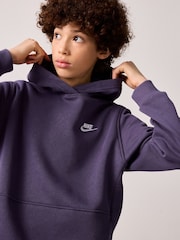 Nike Purple Raisin Club Fleece Overhead Hoodie - Image 4 of 7