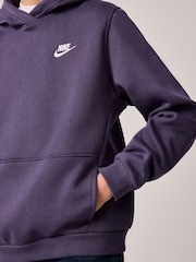 Nike Purple Raisin Club Fleece Overhead Hoodie - Image 6 of 7