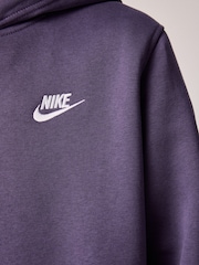 Nike Purple Raisin Club Fleece Overhead Hoodie - Image 7 of 7