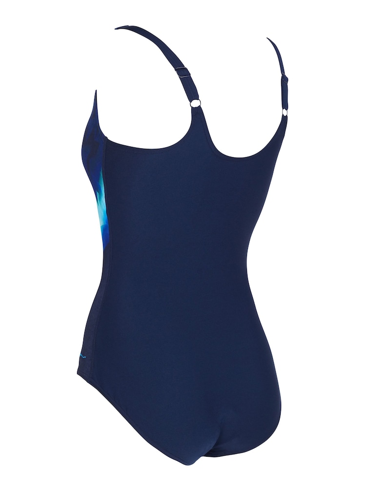 Zoggs Adjustable Scoopback One Piece Swimsuit with Tummy Control and Foam Cups Support - Image 7 of 7
