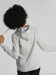 Puma Grey Womens Essentials Small Logo Hoodie - Image 2 of 5