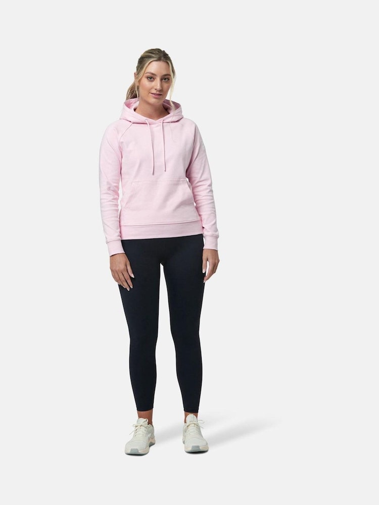 Gym + Coffee Pink Womens Chill Pullover Hoodie - Image 1 of 6