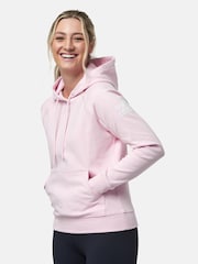 Gym + Coffee Pink Womens Chill Pullover Hoodie - Image 6 of 6
