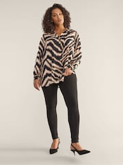 Evans Cotton Elastane Full Length Leggings - Image 1 of 3