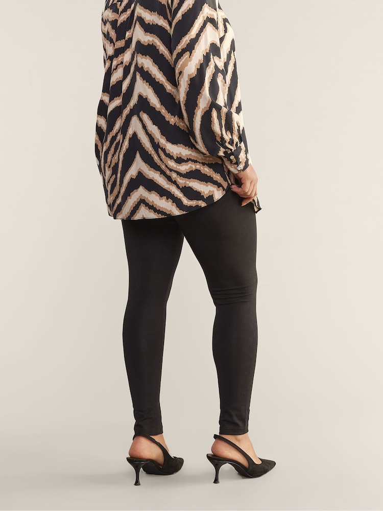 Evans Cotton Elastane Full Length Leggings - Image 2 of 3