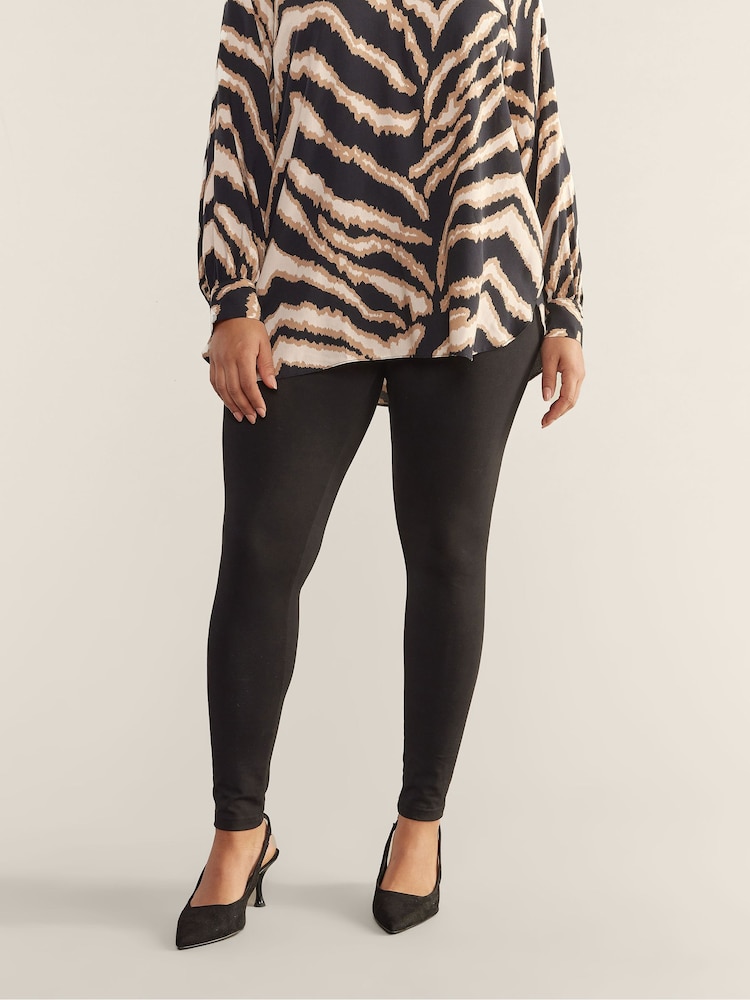 Evans Cotton Elastane Full Length Leggings - Image 3 of 3