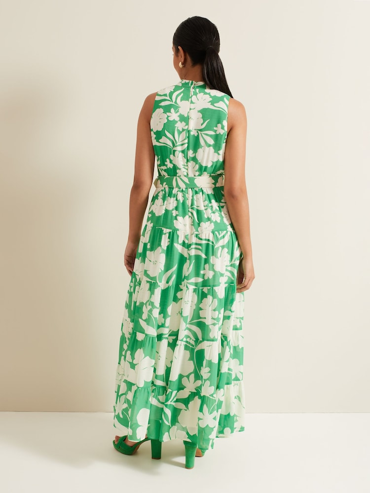 Phase Eight Black Petite Petite Kara Print Maxi Dress - Image 2 of 7