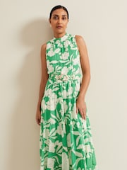 Phase Eight Black Petite Petite Kara Print Maxi Dress - Image 3 of 7
