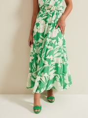 Phase Eight Black Petite Petite Kara Print Maxi Dress - Image 5 of 7