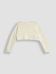 Jojo Maman Bébé Čipkasto pleteno bolero pletena jopa - Slika 2 iz 3