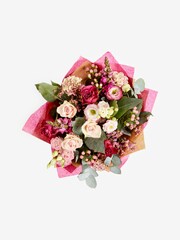 Pink/Purple Rose and Antirrhinum Fresh Flower Bouquet - Image 4 of 4
