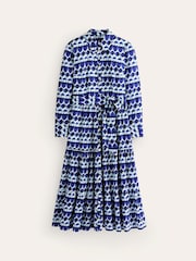 Boden Blue Flo Cotton Midi Shirt Dress - Image 6 of 6
