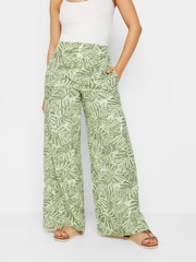 PixieGirl Petite Green Wide Leg Trousers - Image 2 of 5