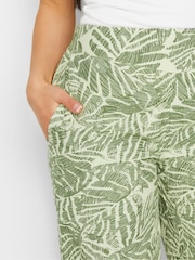 PixieGirl Petite Green Wide Leg Trousers - Image 4 of 5