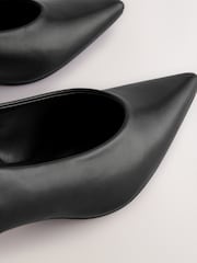 أسود - حذاء بكعب صغير بتصميم مدبب عند الأصابع من Forever ®Comfort - صورة 6 من 8