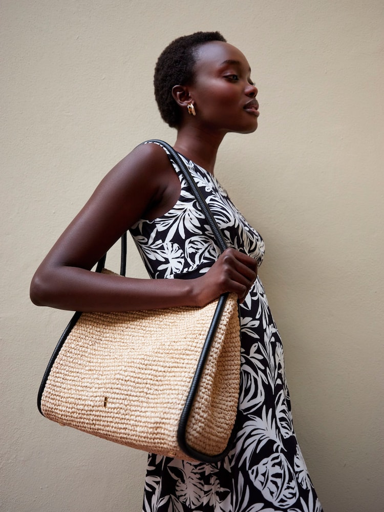 Hobbs Black White Petite Petite Marylise Dress - Image 2 of 6 Hobbs Black White Petite Petite Marylise Dress - Image 2 of 6