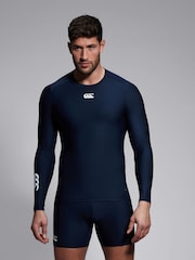 Canterbury Adult Mens Blue Thermoreg Long Sleeve Top - Image 1 of 6