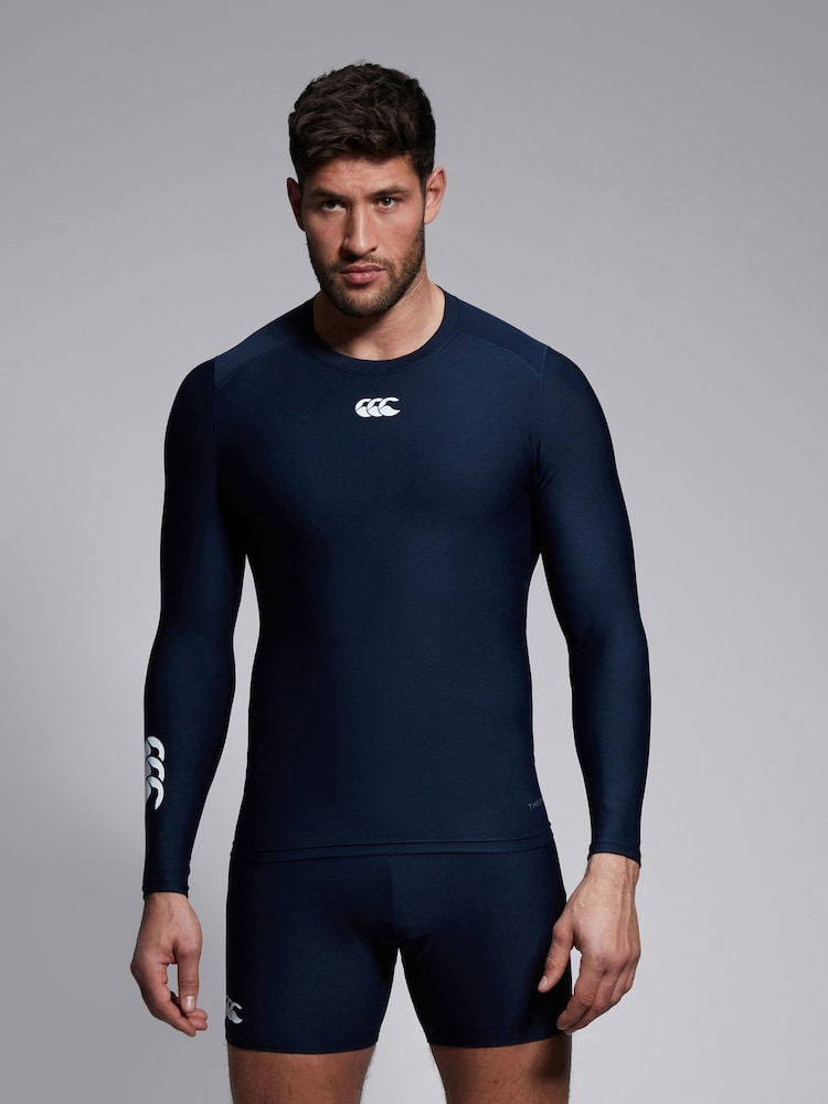 Canterbury Adult Mens Blue Thermoreg Long Sleeve Top - Image 1 of 6
