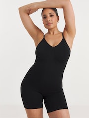 Simply Be Black Magisculpt Wear Your Own Bra Seamfree Control Thigh Shaper Body - Image 1 of 5