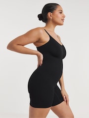 Simply Be Black Magisculpt Wear Your Own Bra Seamfree Control Thigh Shaper Body - Image 3 of 5