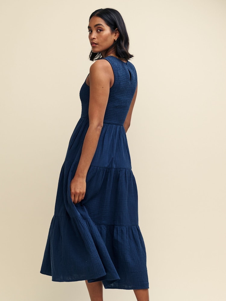 Nobody's Child Blue Plain Charlie Midaxi Dress - Image 2 of 5